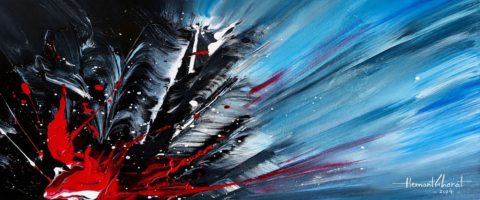 Home Abstract Painting Home1